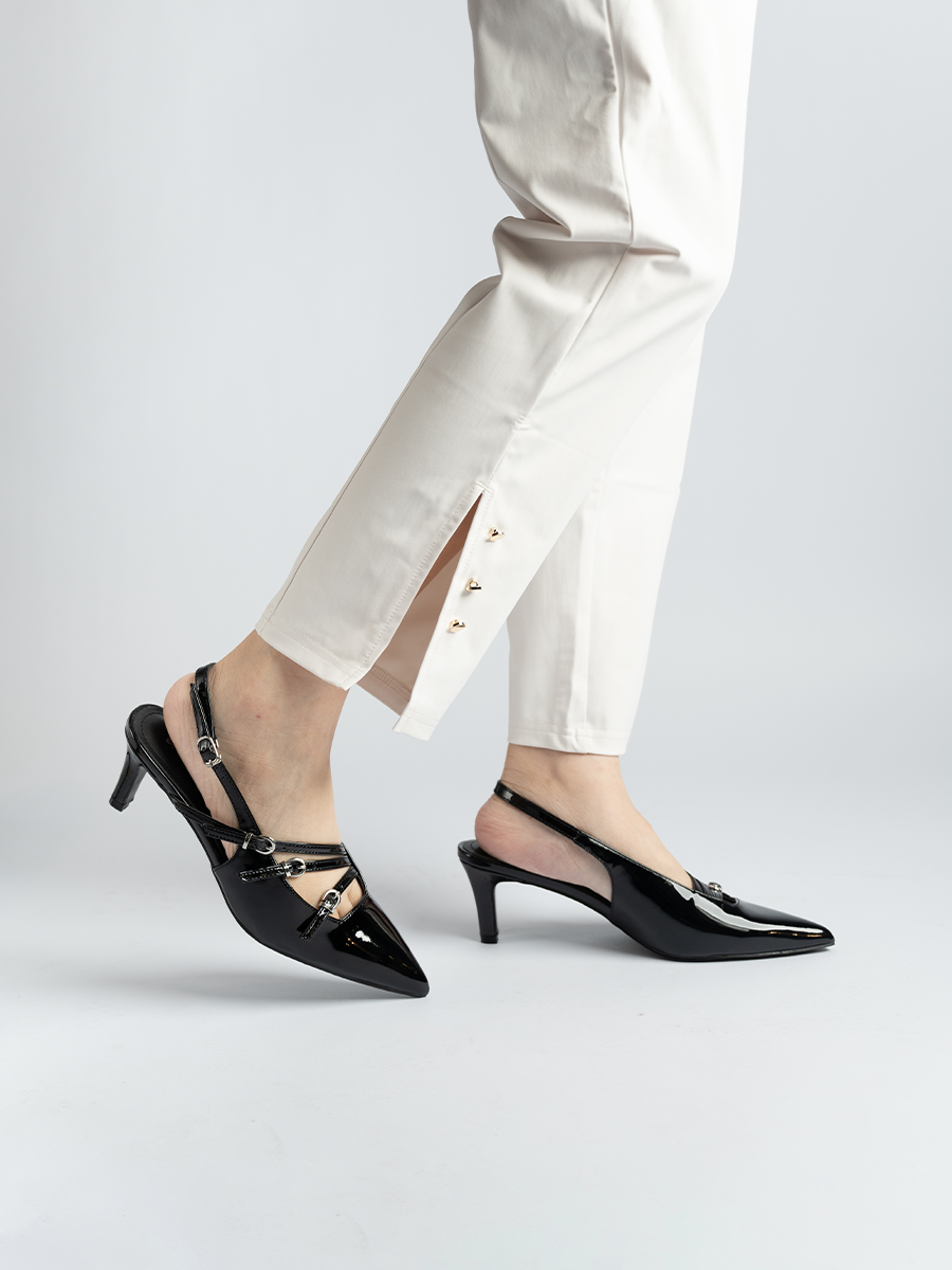 Zea Glossy Strappy Heels