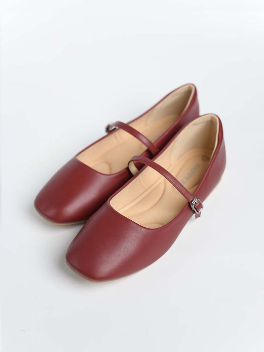 Brie Ballerina Strap Flats