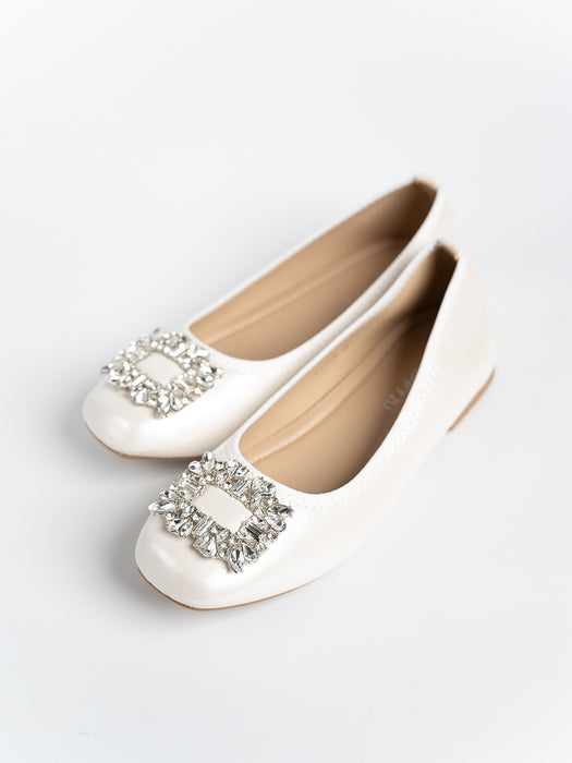 Agness Rhinestone Ballerina Flats