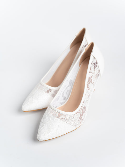 Rayna Lace Pump Heels