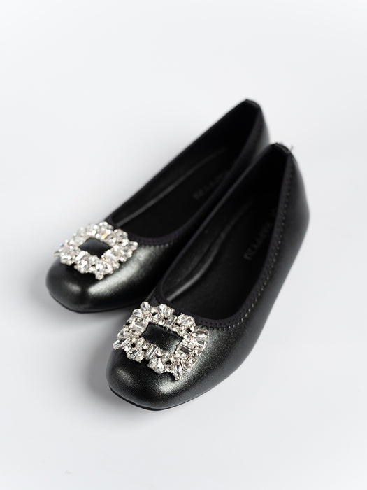 Agness Rhinestone Ballerina Flats