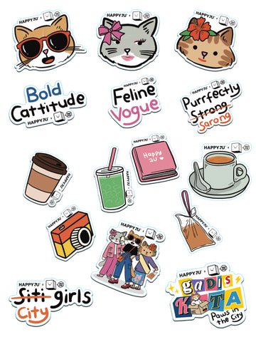 Gadis Kota Die-Cut Stickers