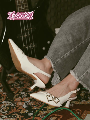 Winston Belt Flared Heels