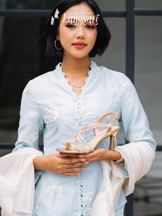 Yvan Cross Slingback Heels