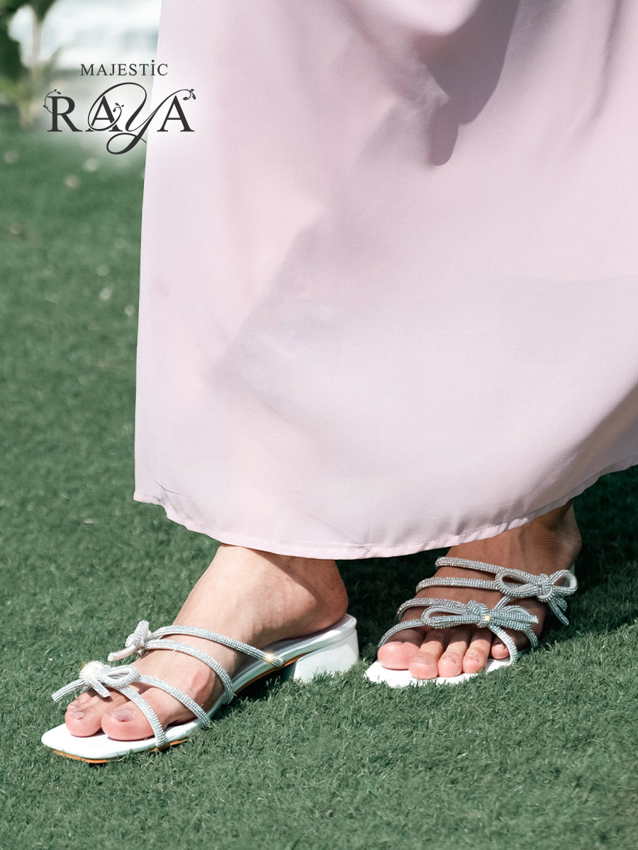 Phoenix Ribbon Glitter Sandals