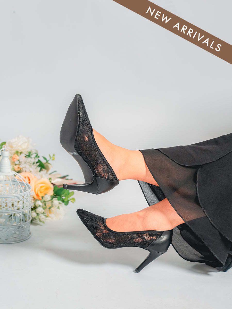 Rayna Lace Pump Heels