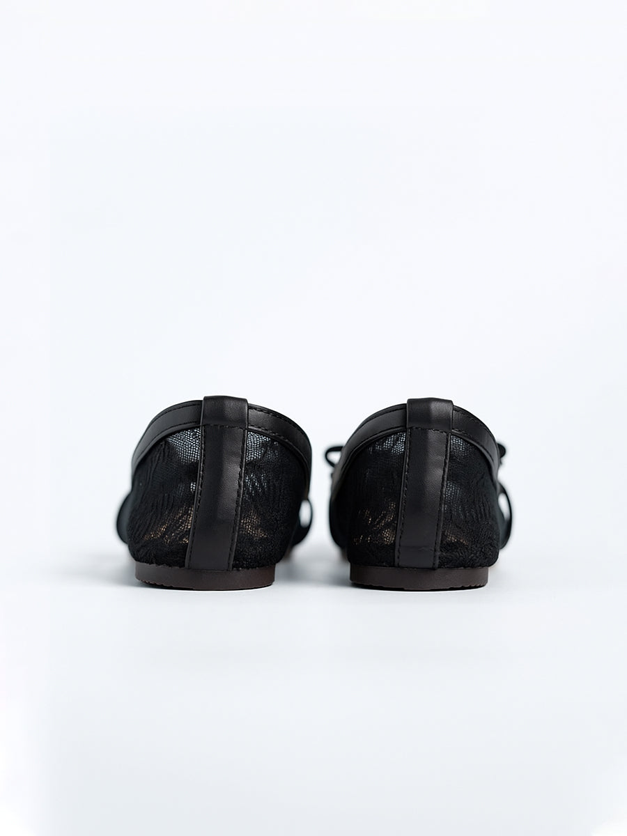 Ezra Lace Ribbon Flats