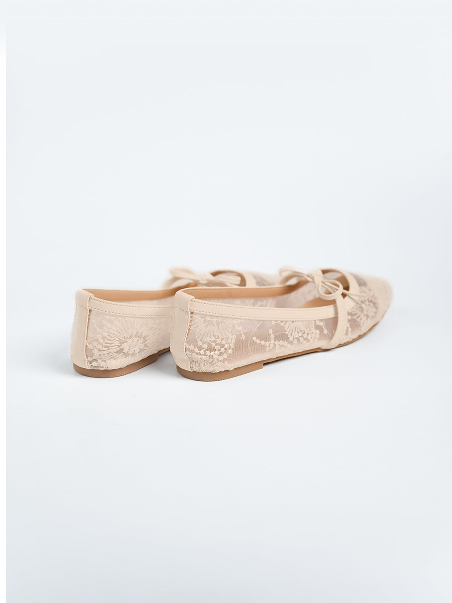 Ezra Lace Ribbon Flats