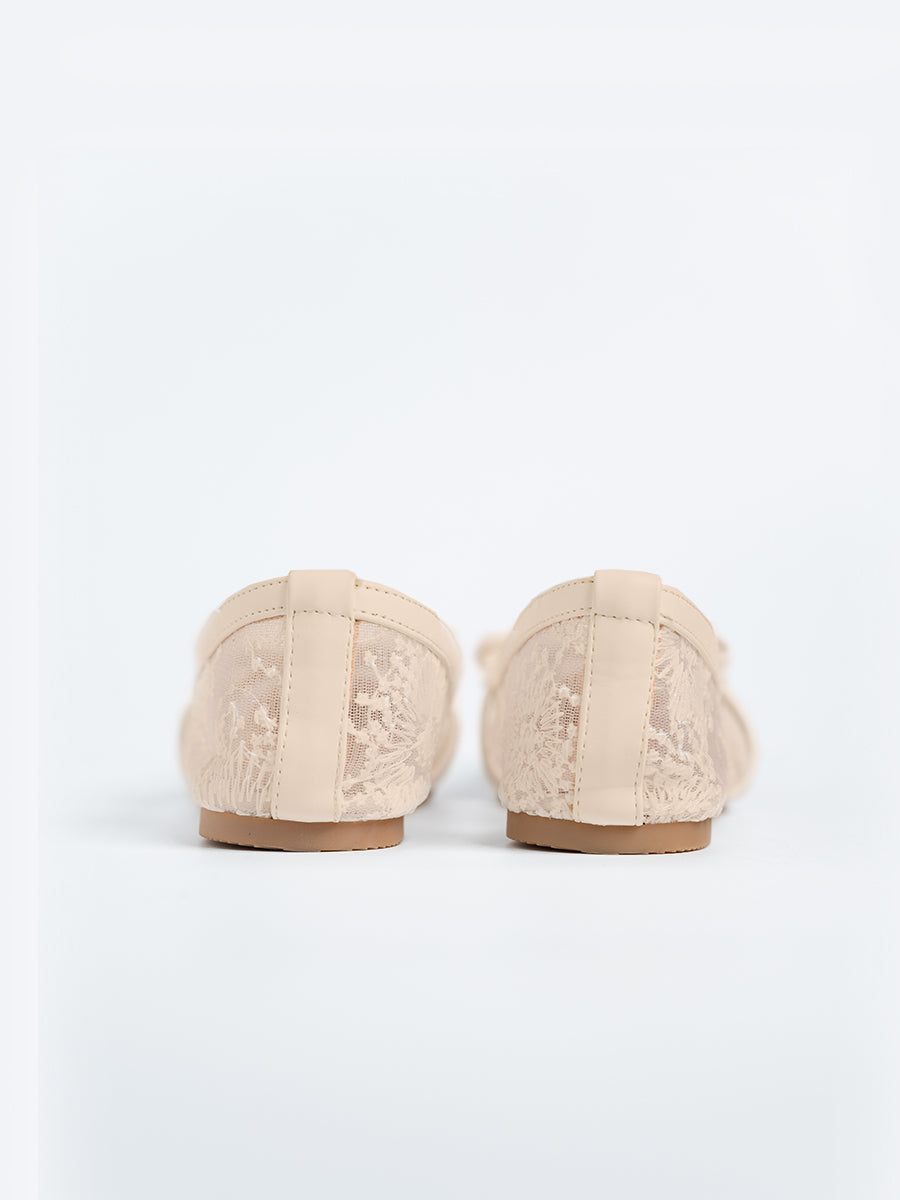 Ezra Lace Ribbon Flats