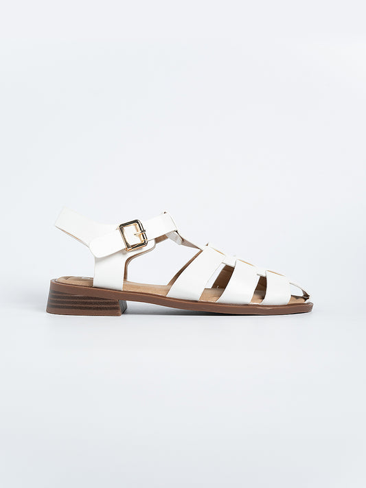 Felipe PU Cage Sandals