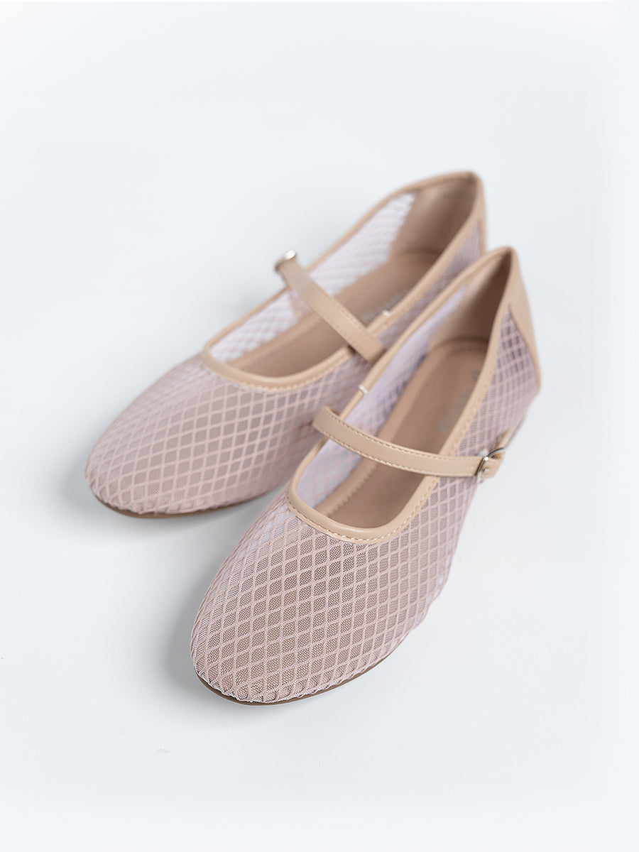 Gianna Mesh Ballerina Flats