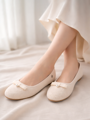 Harper Suede Bow Flats