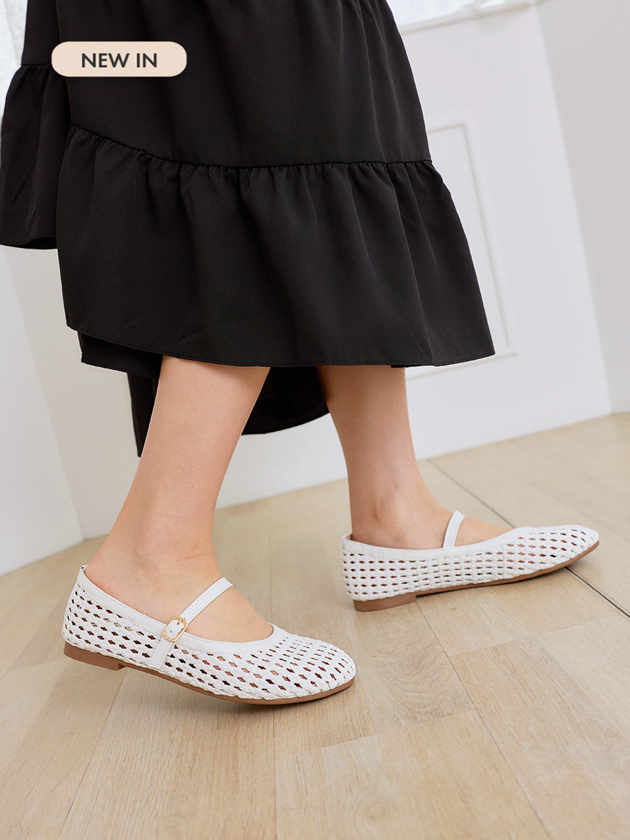 Collin Woven Strap Flats