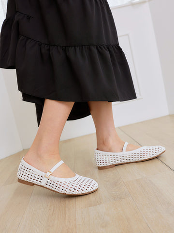 Collin Woven Strap Flats