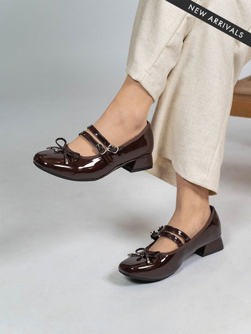 Ruby Ribbon Mid Heels