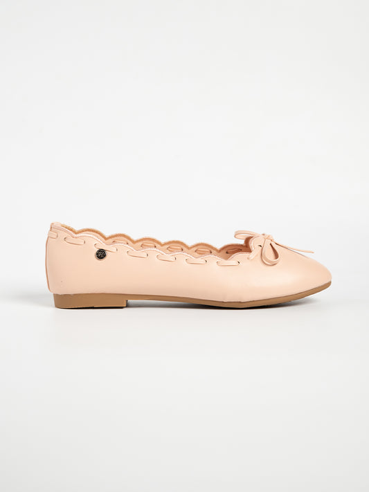 Hannah Scallop Ribbon Flats