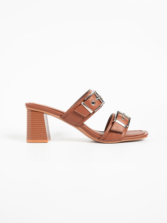 Jamie Buckle Sandal Mules