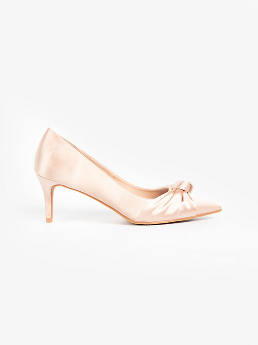 Ilya Satin Knot Heels