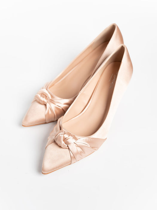 Ilya Satin Knot Heels