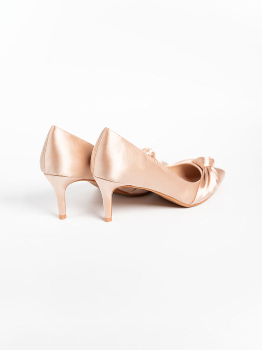 Ilya Satin Knot Heels