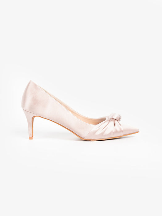 Ilya Satin Knot Heels